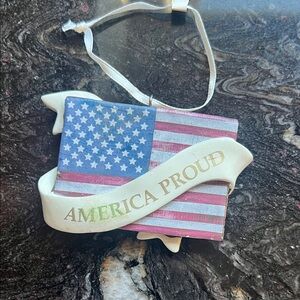 Hallmark 2019  Keepsake Patriotic Ornament - Red, White, Blue